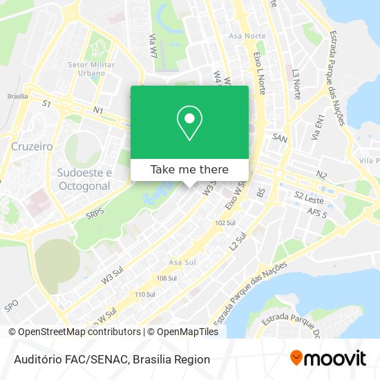 Auditório FAC/SENAC map