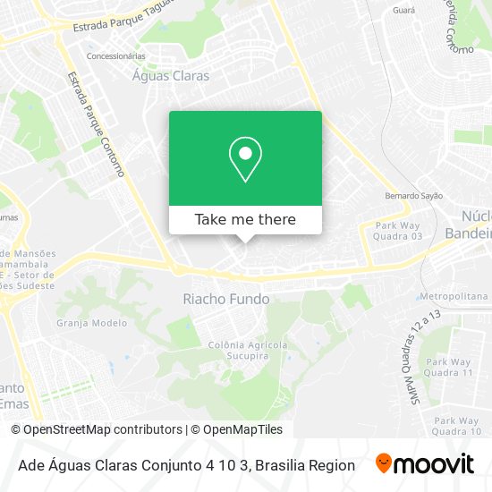 Ade Águas Claras Conjunto 4 10 3 map