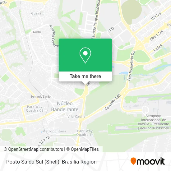 Posto Saída Sul (Shell) map