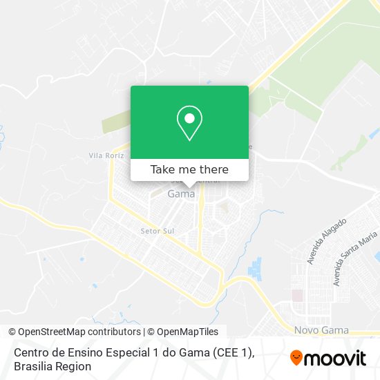 Centro de Ensino Especial 1 do Gama (CEE 1) map