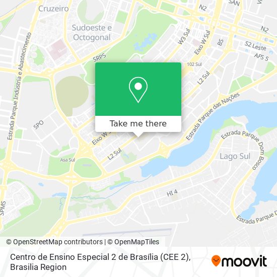Centro de Ensino Especial 2 de Brasília (CEE 2) map