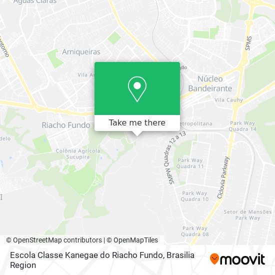 Escola Classe Kanegae do Riacho Fundo map