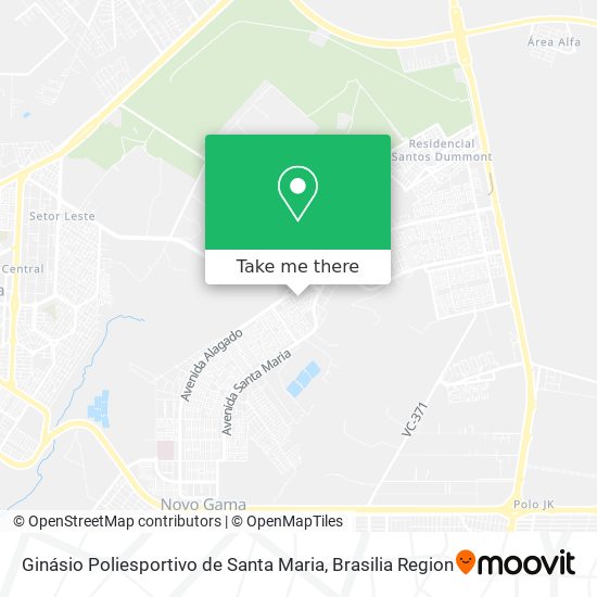 Ginásio Poliesportivo de Santa Maria map