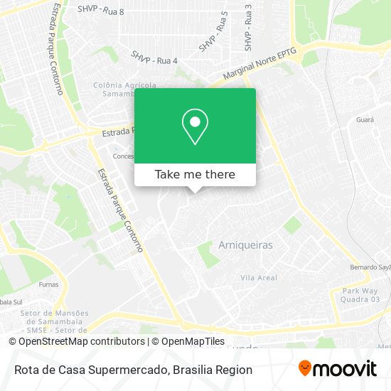 Rota de Casa Supermercado map