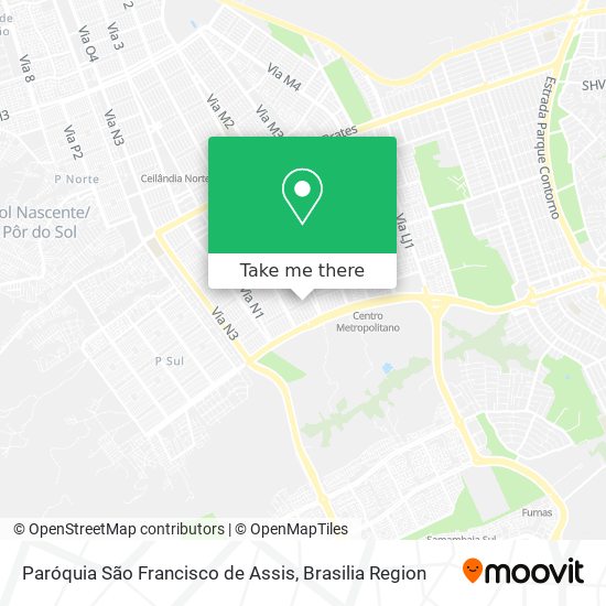 Mapa Paróquia São Francisco de Assis