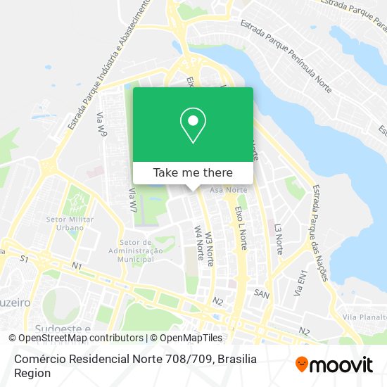 Comércio Residencial Norte 708 / 709 map