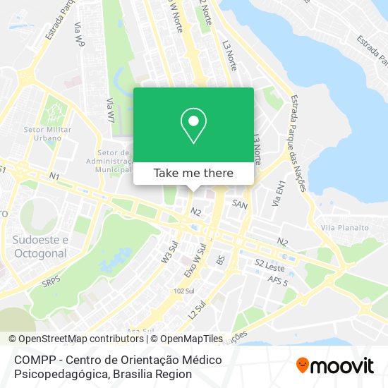 Mapa COMPP - Centro de Orientação Médico Psicopedagógica