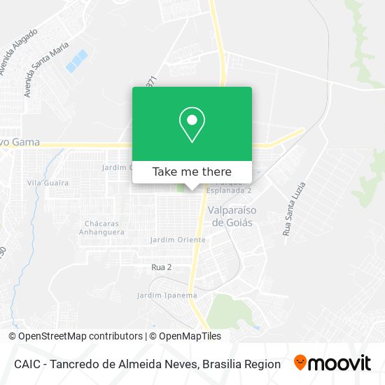 CAIC - Tancredo de Almeida Neves map
