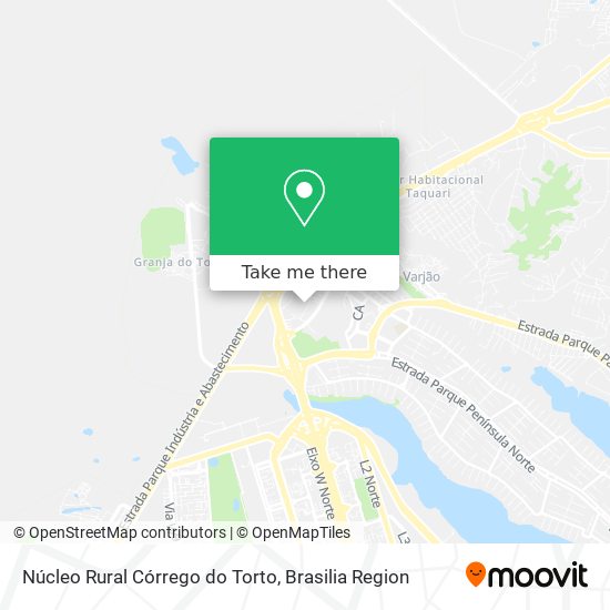 Núcleo Rural Córrego do Torto map