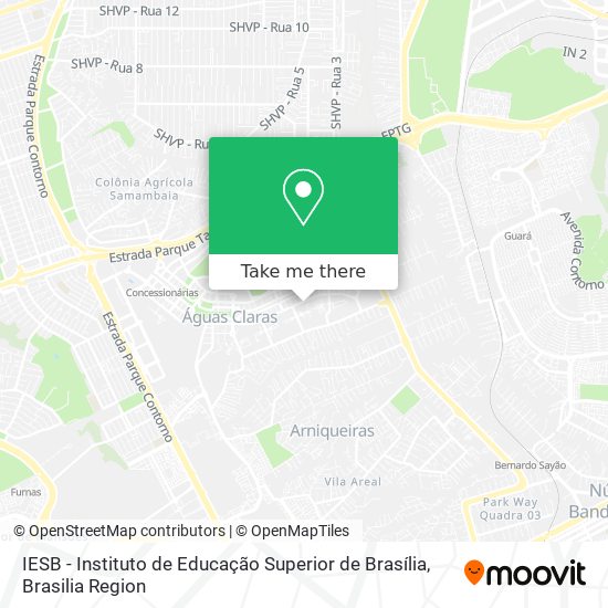 Mapa IESB - Instituto de Educação Superior de Brasília