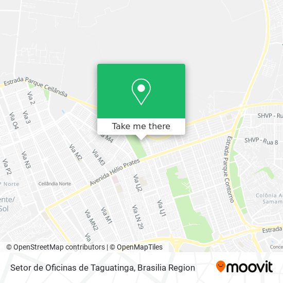 Mapa Setor de Oficinas de Taguatinga