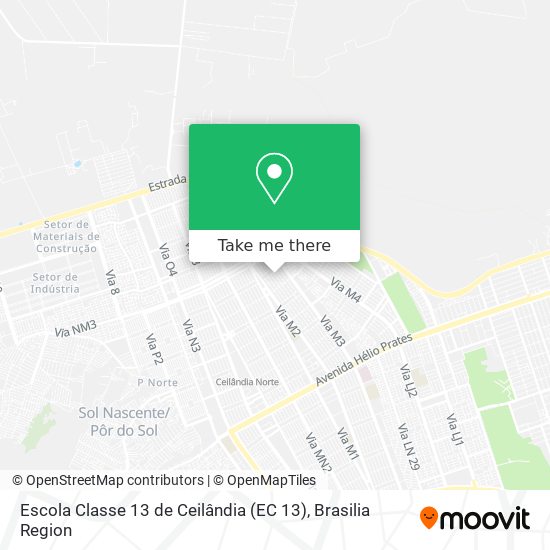 Escola Classe 13 de Ceilândia (EC 13) map