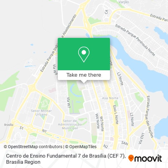 Centro de Ensino Fundamental 7 de Brasília (CEF 7) map