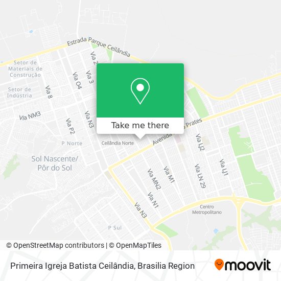 Primeira Igreja Batista Ceilândia map