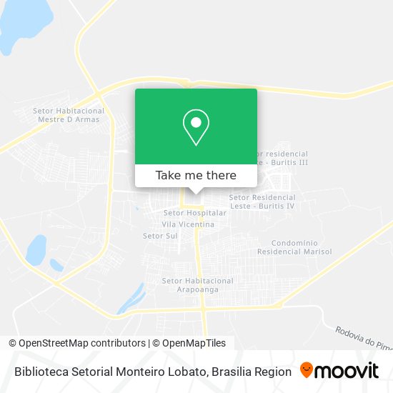 Biblioteca Setorial Monteiro Lobato map