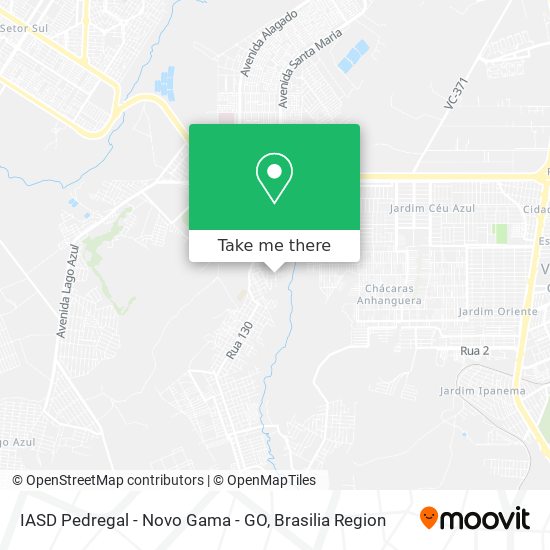 IASD Pedregal - Novo Gama - GO map
