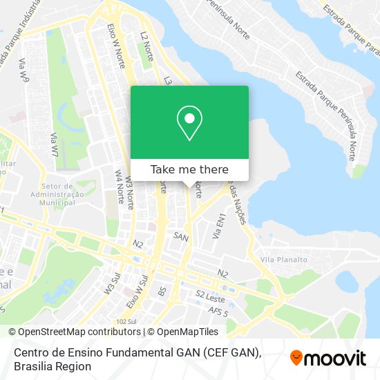 Centro de Ensino Fundamental GAN (CEF GAN) map