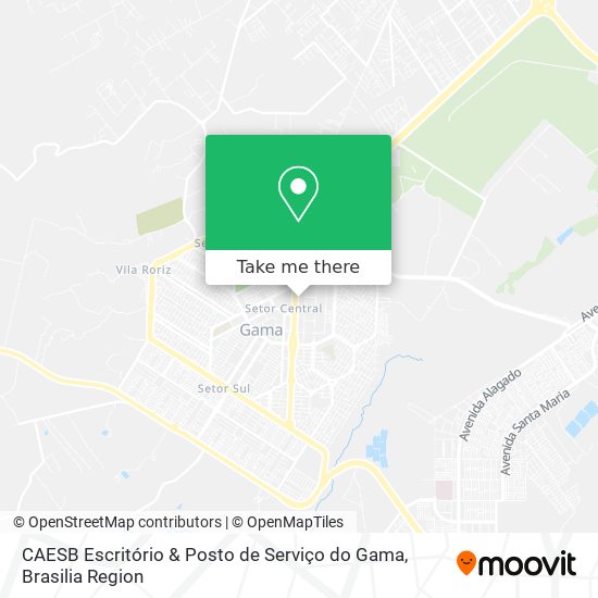 CAESB Escritório & Posto de Serviço do Gama map