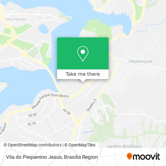 Vila do Pequenino Jesus map