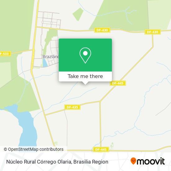 Núcleo Rural Córrego Olaria map