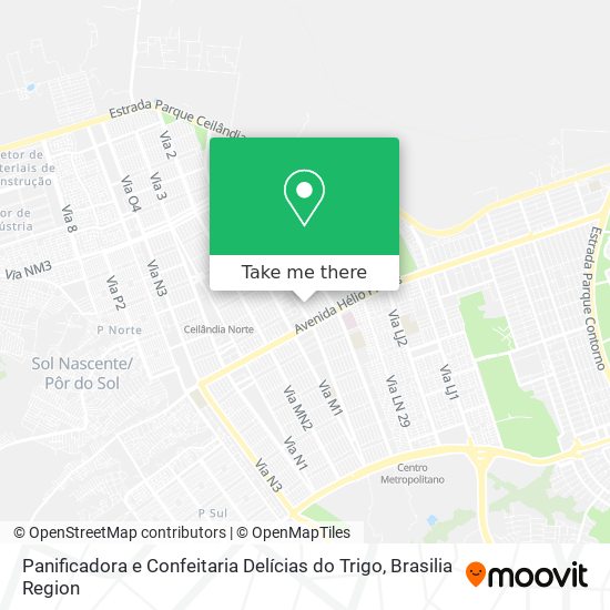 Panificadora e Confeitaria Delícias do Trigo map