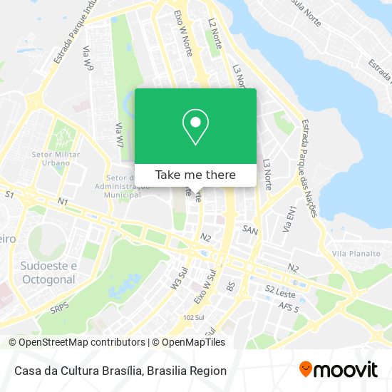 Casa da Cultura Brasília map