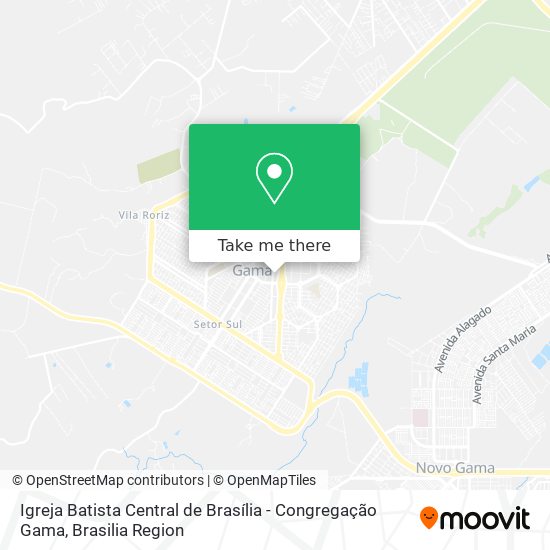 Igreja Batista Central de Brasília - Congregação Gama map