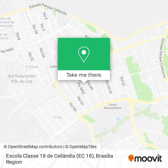 Escola Classe 18 de Ceilândia (EC 18) map