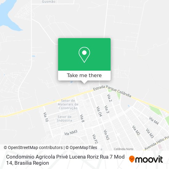 Condomínio Agrícola Privê Lucena Roriz Rua 7 Mod 14 map