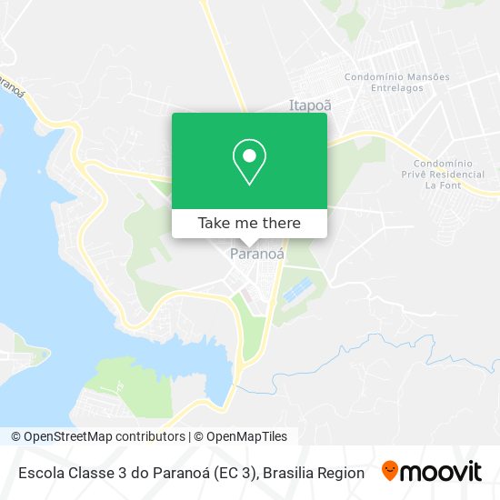 Escola Classe 3 do Paranoá (EC 3) map