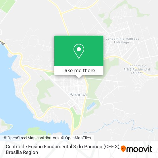 Centro de Ensino Fundamental 3 do Paranoá (CEF 3) map