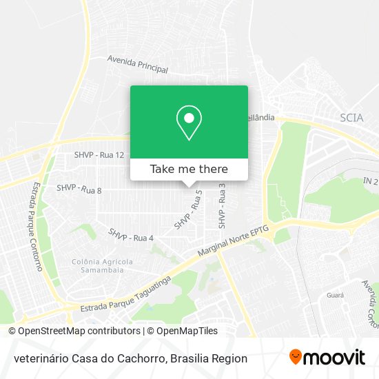veterinário Casa do Cachorro map