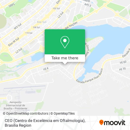 CEO (Centro de Excelência em Oftalmologia) map