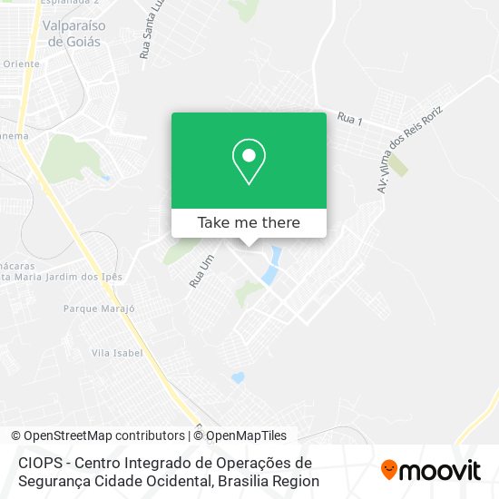 CIOPS -	Centro Integrado de Operações de Segurança Cidade Ocidental map