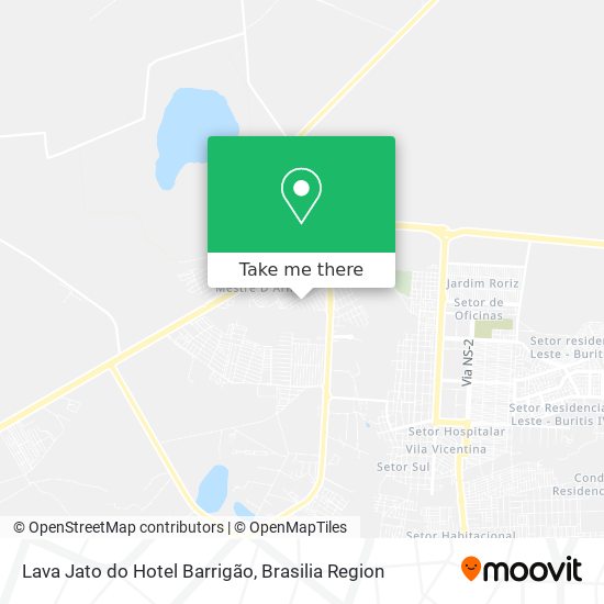 Lava Jato do Hotel Barrigão map