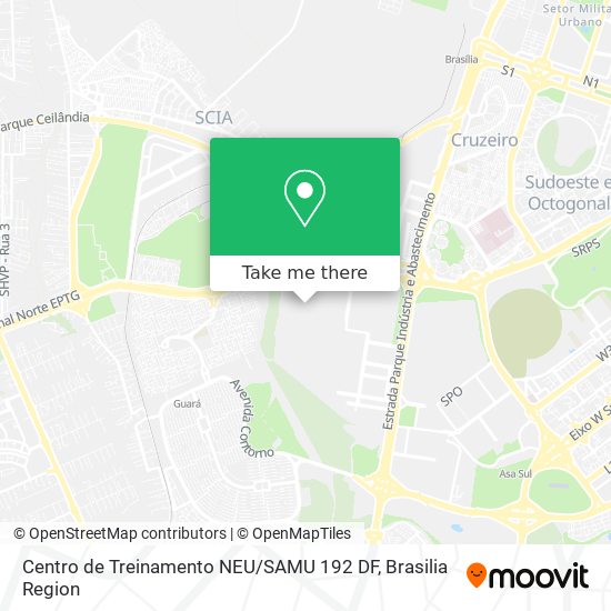 Centro de Treinamento NEU / SAMU 192 DF map