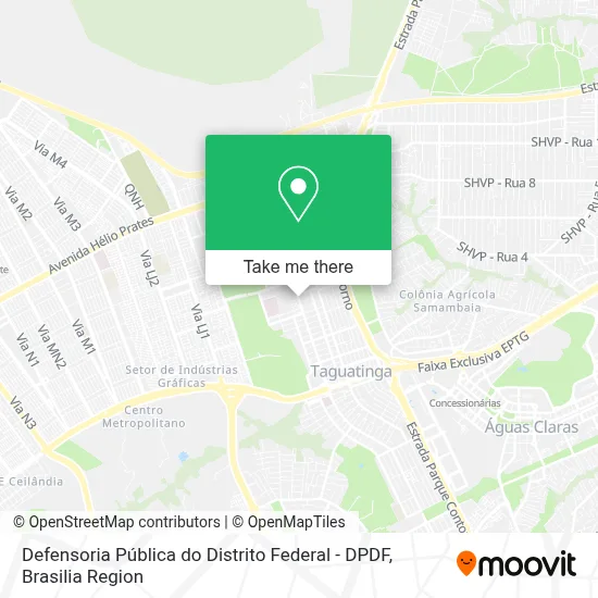 Defensoria Pública do Distrito Federal - DPDF map