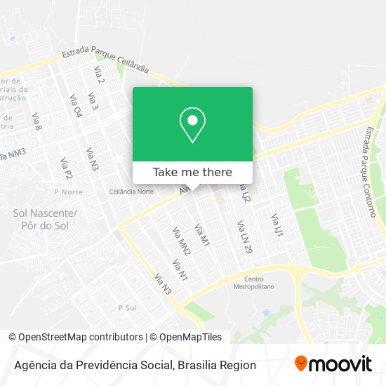Agência da Previdência Social map