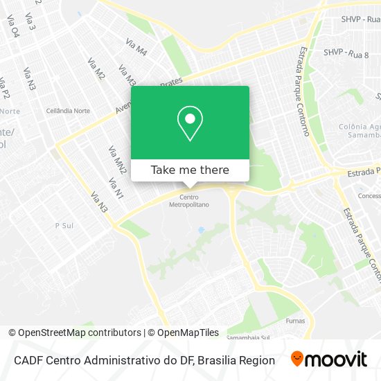 CADF Centro Administrativo do DF map