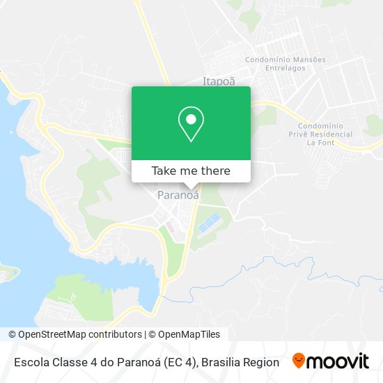 Escola Classe 4 do Paranoá (EC 4) map