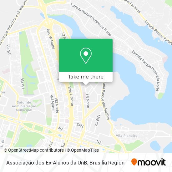 Mapa Associação dos Ex-Alunos da UnB