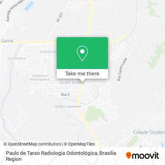 Mapa Paulo de Tarso Radiologia Odontológica