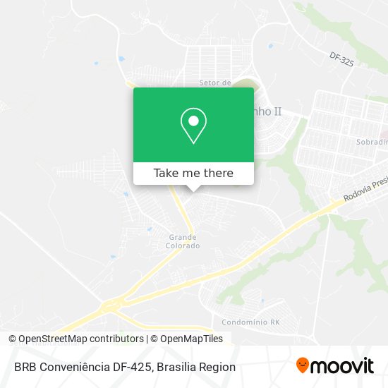 BRB Conveniência DF-425 map