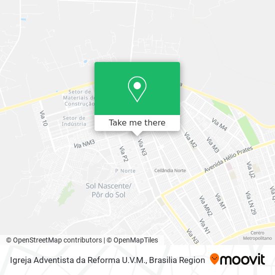 Mapa Igreja Adventista da Reforma U.V.M.