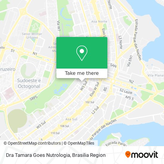 Dra Tamara Goes Nutrologia map