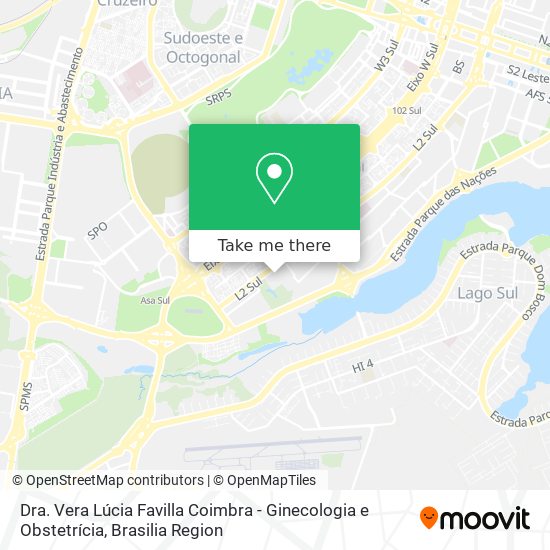 Mapa Dra. Vera Lúcia Favilla Coimbra - Ginecologia e Obstetrícia