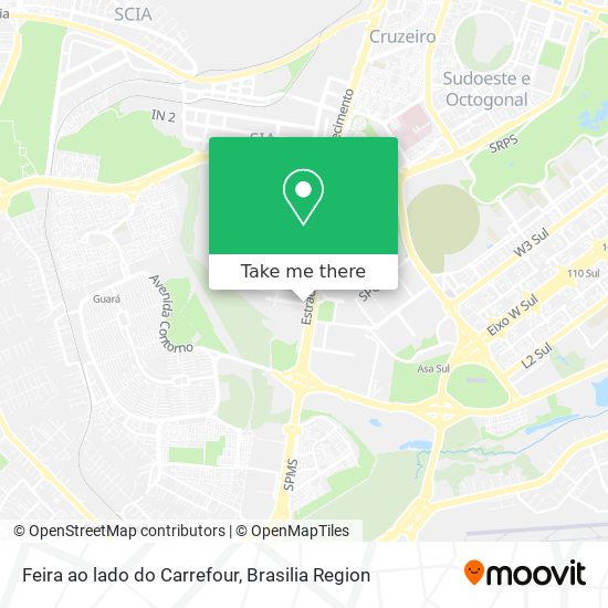 Feira ao lado do Carrefour map