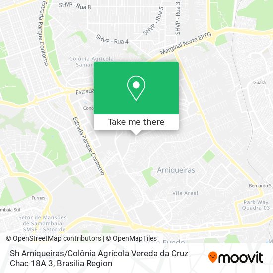 Sh Arniqueiras / Colônia Agrícola Vereda da Cruz Chac 18A 3 map