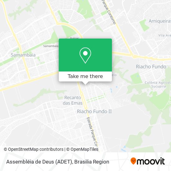 Assembléia de Deus (ADET) map
