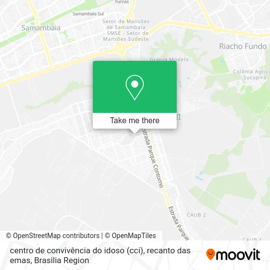 centro de convivência do idoso (cci), recanto das emas map